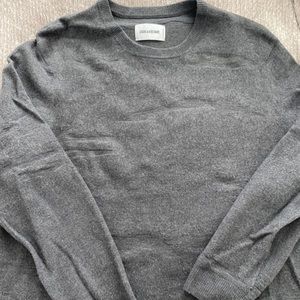 Zadig et Voltaire gray mens sweater